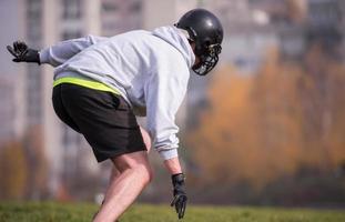 American-Football-Spieler in Aktion foto