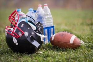 American Football Helm und Ball foto