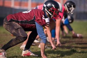 American-Football-Team in Aktion foto