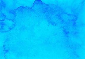 aquarell blaue hintergrundtextur handbemalt. Aquarell Türkisflecken auf Papier. foto