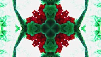 Wunderbare Kaleidoskophintergründe, die aus bunter Tintenfarbe erstellt wurden foto