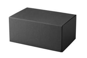 Mockup-Blackbox isoliert auf weißem Hintergrund foto