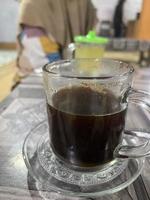 klassischer schwarzer Kaffee foto