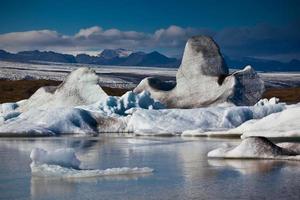 Jokulsarlon-Gletscherlagune im Vatnajokull-Nationalpark, Island foto