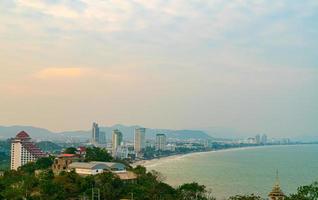 Hua Hin City Scape Skyline in Thailand foto