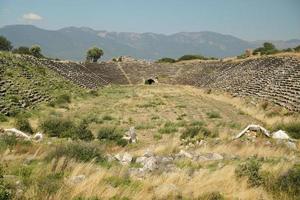 Stadion der antiken Stadt Aphrodisias in Aydin, Türkei foto