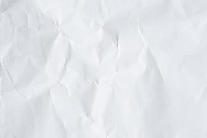 abstrakter weißer zerknitterter papierbeschaffenheitshintergrund foto