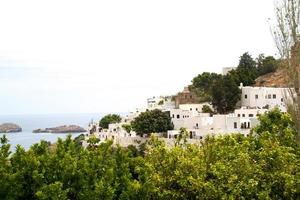 Akropolis in Lindos Griechenland foto