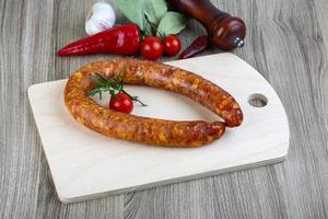 Wurst-Link-Ansicht foto