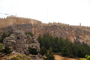 Akropolis in Lindos Griechenland foto