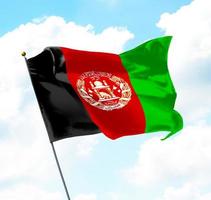 Flagge von Afghanistan foto