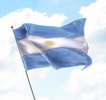 flagge von argentinien foto