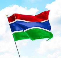 flagge von gambia foto