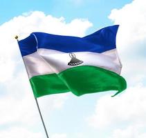 Flagge von Lesotho foto