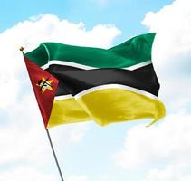 Flagge von Mosambik foto