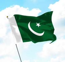 Flagge von Pakistan foto