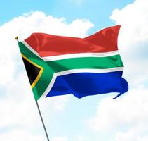 Flagge von Südafrika foto