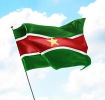 Flagge von Surinam foto