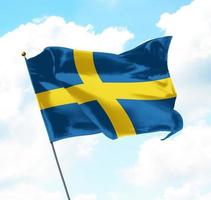 flagge von schweden foto
