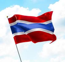 Flagge von Thailand foto