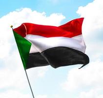 Flagge des Sudan foto
