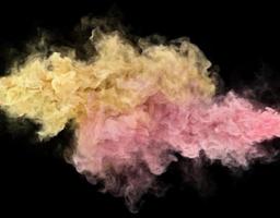 karamellfarbene Rauchwolken. 3D-Rendering abstrakten Hintergrund foto
