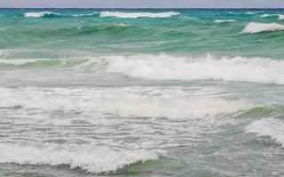 hurrikan 2021 gewitter tropischer sturm in playa del carmen mexiko. foto