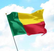 Flagge von Benin foto