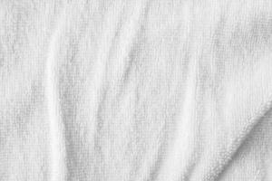 Closeup weiße Baumwollhandtuch Textur abstrakten Hintergrund foto