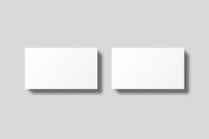 realistische leere visitenkartenillustration für modell. 3D-Rendering. foto
