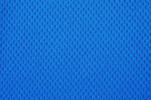 blaue sportbekleidung stoff fußballtrikot trikot textur nahaufnahme foto