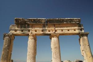 antike stadt hierapolis in pamukkale, denizli, turkiye foto