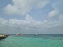 erstaunliche landschaften von aruba blick auf die insel aruba foto