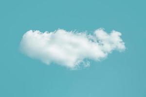 eine weiße wolke am blauen himmel, traum wie eine idyllische wolkenlandschaft, kopierraum foto