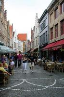 brügge in belgien im juli 2009. ein blick auf die stadt brügge in belgien foto