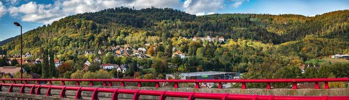 schöne aussicht auf die bunten vogesen im herbst foto