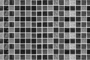 abstrakter schwarz-weißer Mosaikfliesen-Texturhintergrund foto