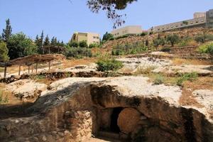 ein blick auf das dorf nazareth in israel foto