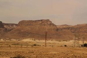 ein blick auf die hügelfestung von massada in israel foto