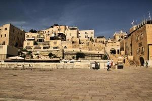 Jerusalem in Israel im Mai 2016. Blick auf die Klagemauer foto