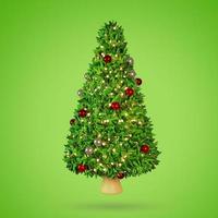 Weihnachtsbaum 3D-Darstellung foto