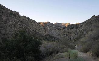 Landschaft des Ed Davis Park in Towsley Canyon - Kalifornien, USA - während des Sonnenuntergangs foto