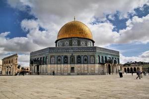 jerusalem in israel im mai 2019. ein blick auf den felsendom in jerusalem foto