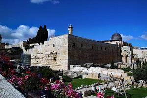 ein Panoramablick auf Jerusalem foto