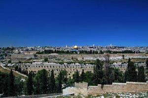 ein Panoramablick auf Jerusalem foto