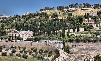 ein Panoramablick auf Jerusalem foto