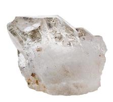 bergkristallmineralquarz isoliert foto