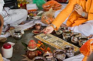 Hochzeitsrituale in Indien foto