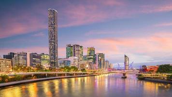 Skyline Dämmerung in Australien foto