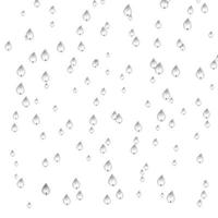 Regentropfen. Abbildung isoliert auf weißem Hintergrund foto